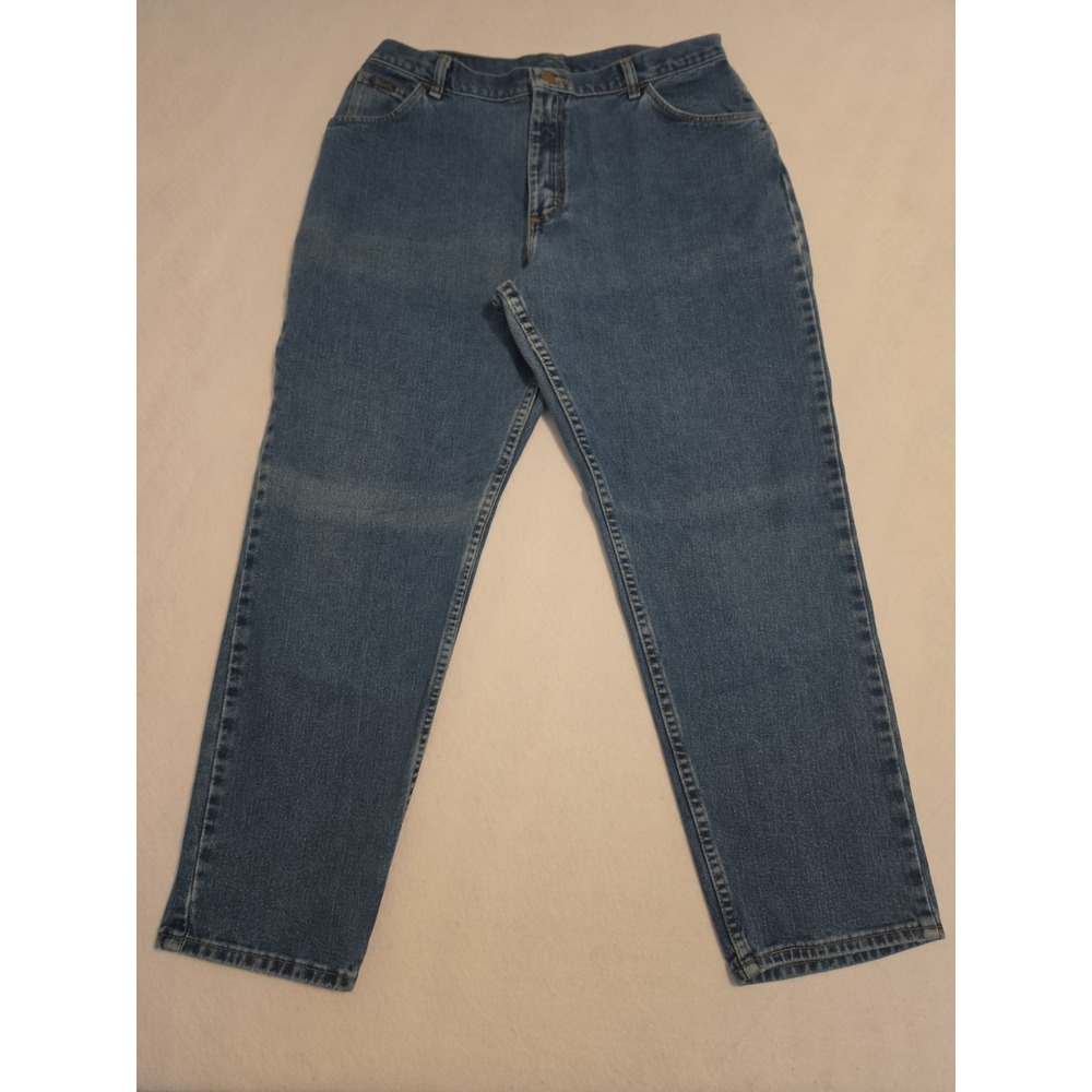 Vintage 90s Wrangler Mom Jeans 32x28 USA Made High Rise Taper Fit 100% Cotton